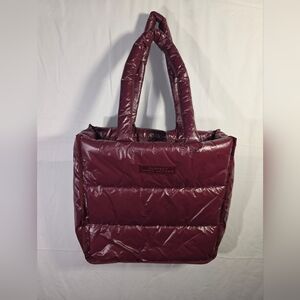 Marc Jacobs Burgundy Quilted Tote Bag